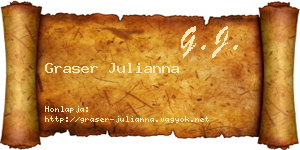 Graser Julianna névjegykártya